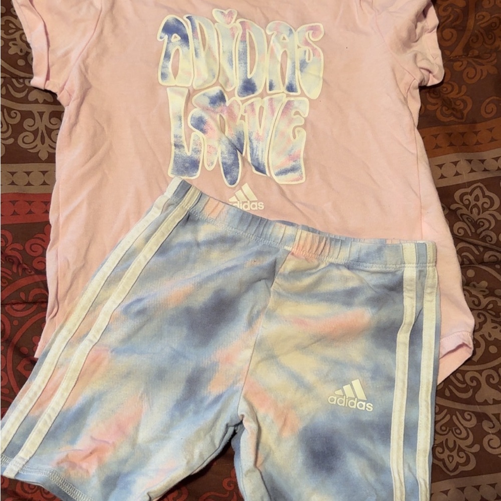Adidas Pastel Pink and Blue Set